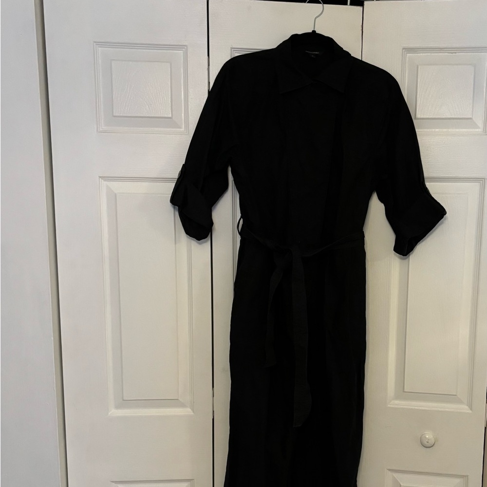 Banana Republic Black Belted Utility Jumpsuit Size Small